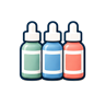 Organized paint color grid for browsing paint families